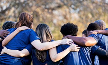 A group of young people in the community